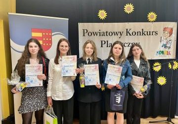Sukcesy naszych uczennic w XIX Powiatowym Konkursie Plastycznym