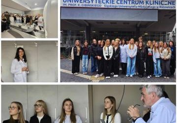 Uczniowie klasy 3A w Centrum Radiochirurgii Gamma Knife Exira w Katowicach