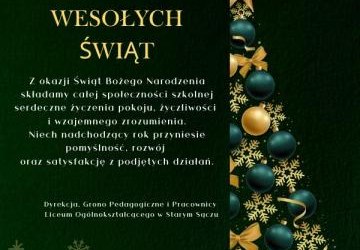 Życzenia świąteczne