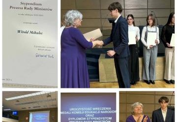Witold Mikulec stypendystą Prezesa Rady Ministrów oraz Ministra Edukacji