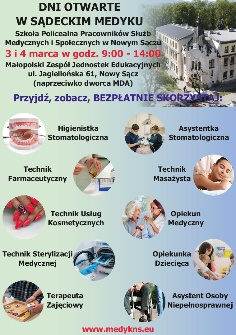 Klasa 2A na Dniach Otwartych w Sądeckim Medyku – nauka przez doświadczenie