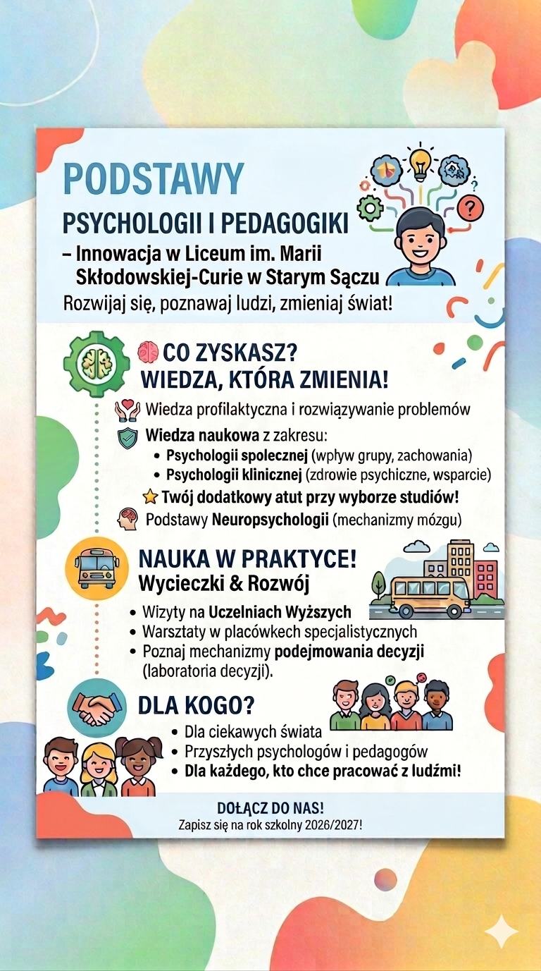 Podstawy psychologii i pedagogiki - innowacja