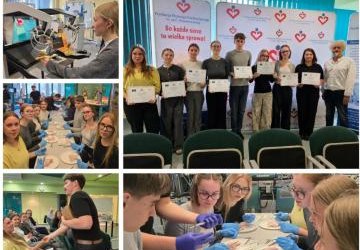 Nasi uczniowie uczestnikami warsztatów chirurgicznych podczas XXIV Konferencji BioMed Tech Silesia
