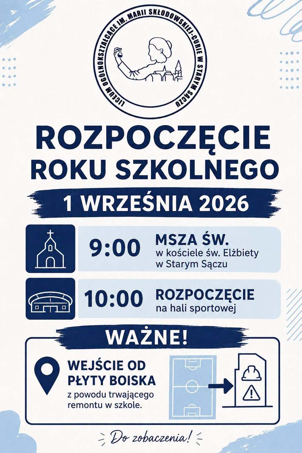 ROZPOCZĘCIE ROKU SZKOLNEGO 2026/2027